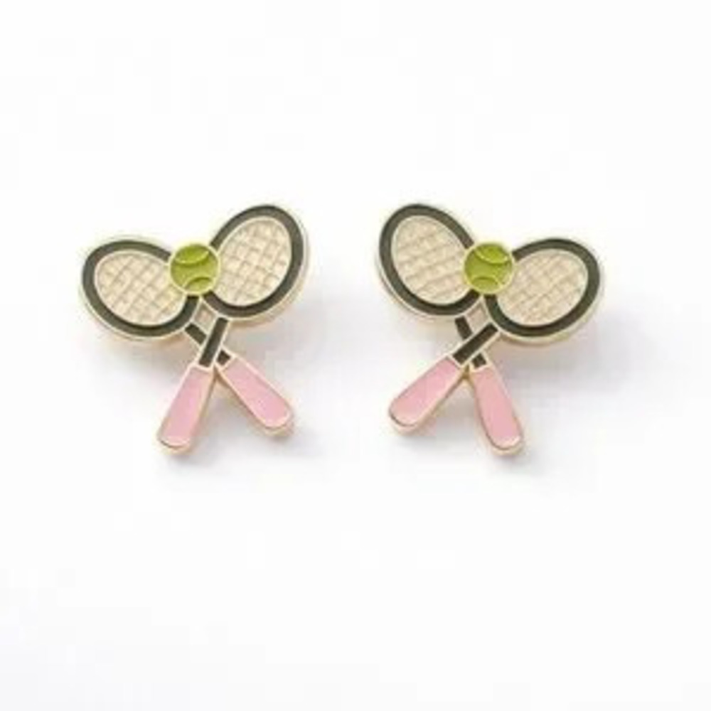 Tennis Rackets Stud Earrings (7720)